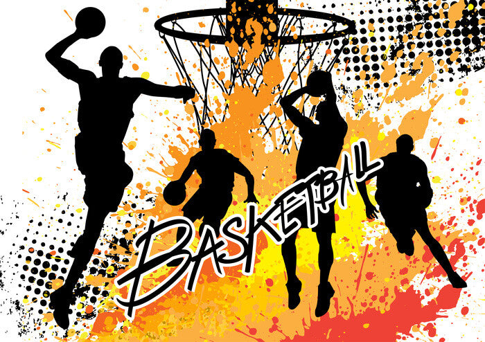 Basketball - Colour Splash Poster, Plakat, 91.5 × 61 cm