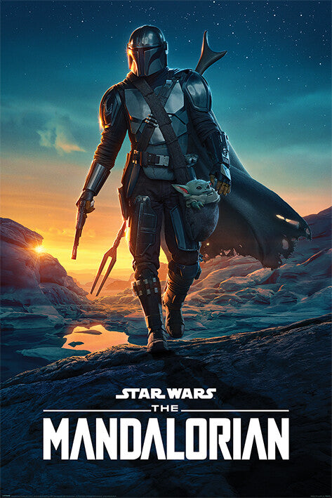 Star Wars: The Mandalorian - Nightfall Poster, Plakat, 61 × 91.5 cm