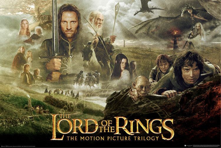 Der Herr der Ringe - Trilogie Poster, Plakat, 91.5 × 61 cm