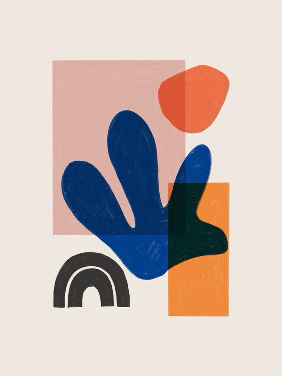 Leinwand Poster, Bilder Boho blue, Studio Mottos, 60 × 80 cm