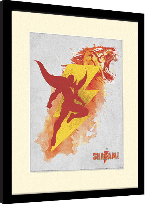 Shazam - Shazam's Might Gerahmte Poster, Bilder, 34.3 × 44.5 cm