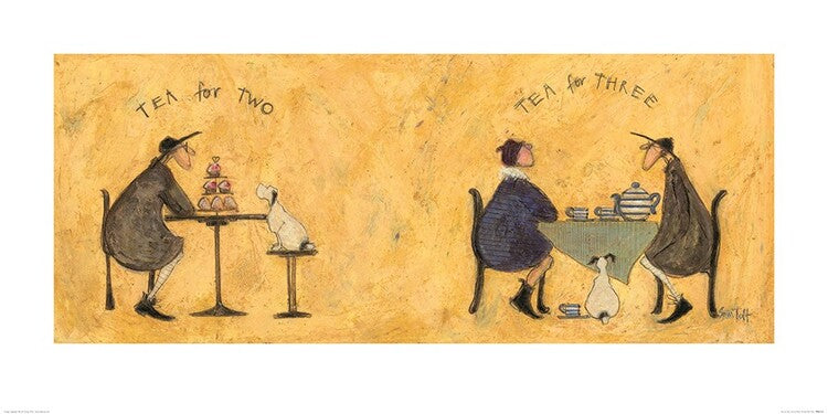 Kunstdruck Sam Toft - Tea for Two Tea for Three, 50 × 100 cm