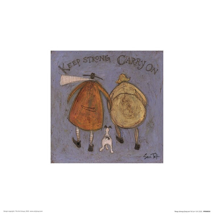 Kunstdruck Sam Toft - Keep Strong Carry On, 30 × 30 cm