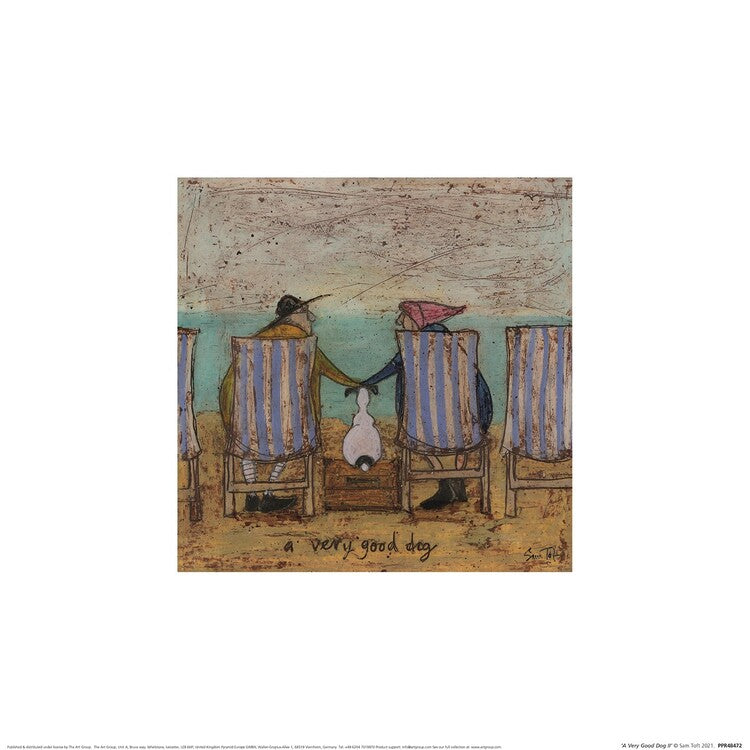 Kunstdruck Sam Toft - A Very Good Dog II, 30 × 30 cm