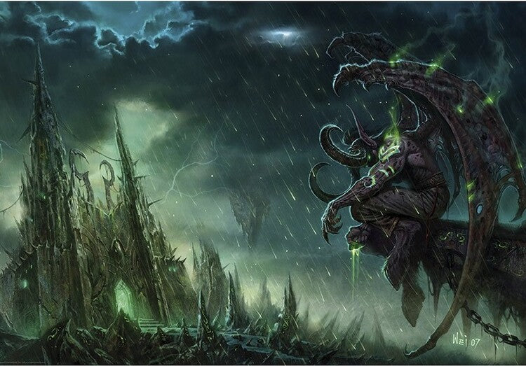 World of Warcraft - Illidan Stormrage Poster, Plakat, 91.5 × 61 cm