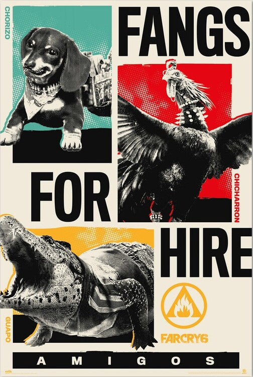Far Cry 6 - Fangs for Hire Poster, Plakat, 61 × 91.5 cm