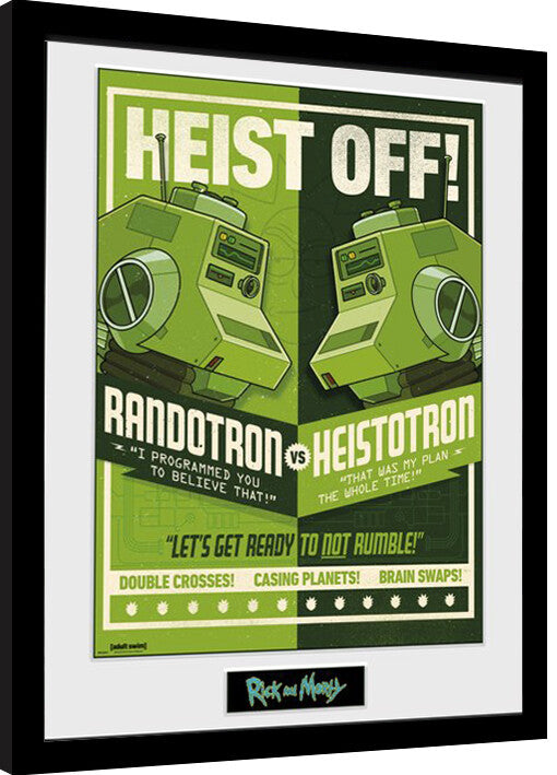 Rick and Morty - Robot Battle Gerahmte Poster, Bilder, 34 × 44.2 cm
