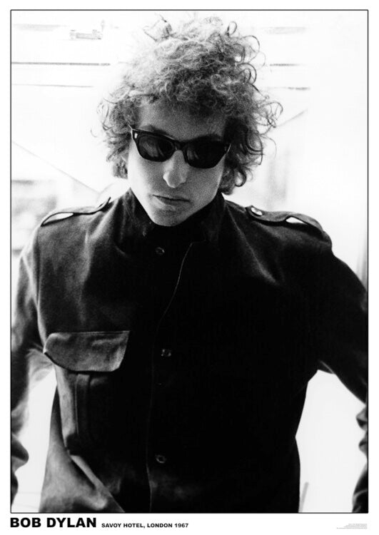 Bob Dylan - Savoy Hotel 1967 Poster, Plakat, 59.4 × 84.1 cm