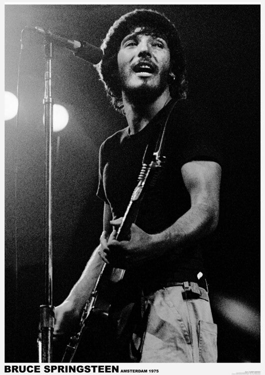 Bruce Springsteen - Amsterdam 1975 Poster, Plakat, 59.4 × 84.1 cm