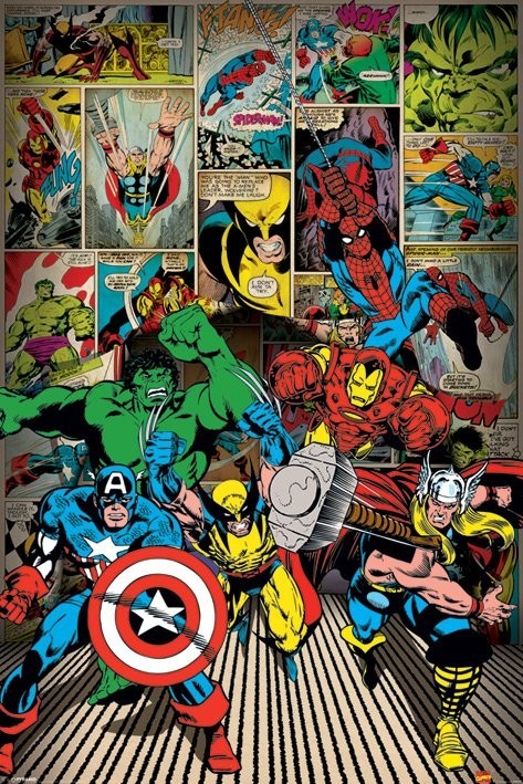 Die Rächer Poster, Plakat, 61 × 91.5 cm
