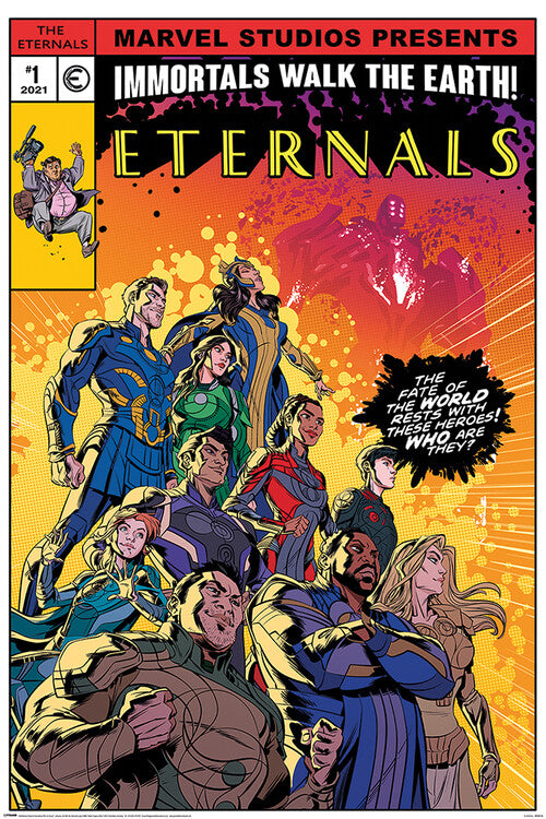 The Eternals - Immortals Walk the Earth Poster, Plakat, 61 × 91.5 cm