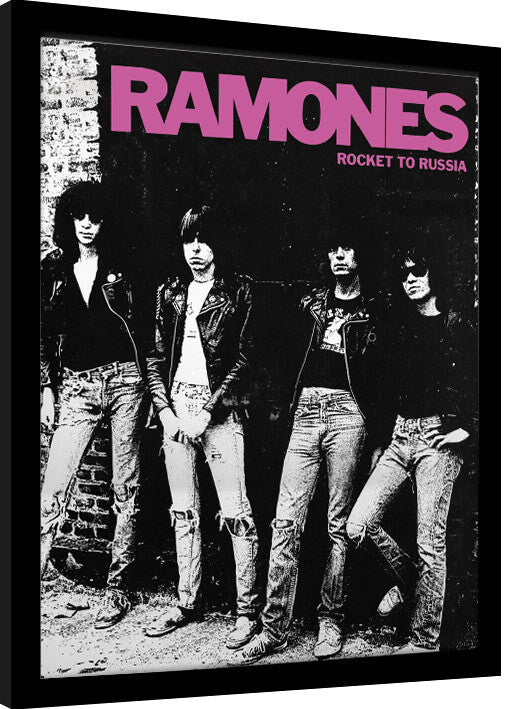 Ramones - Rocket to Russia Gerahmte Poster, Bilder, 34.3 × 44.5 cm