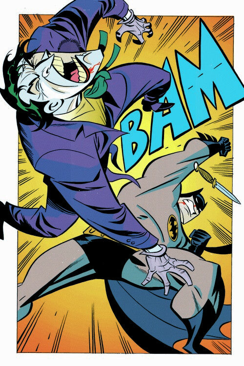 Joker and Batman fight Poster, Plakat, 26.7 × 40 cm