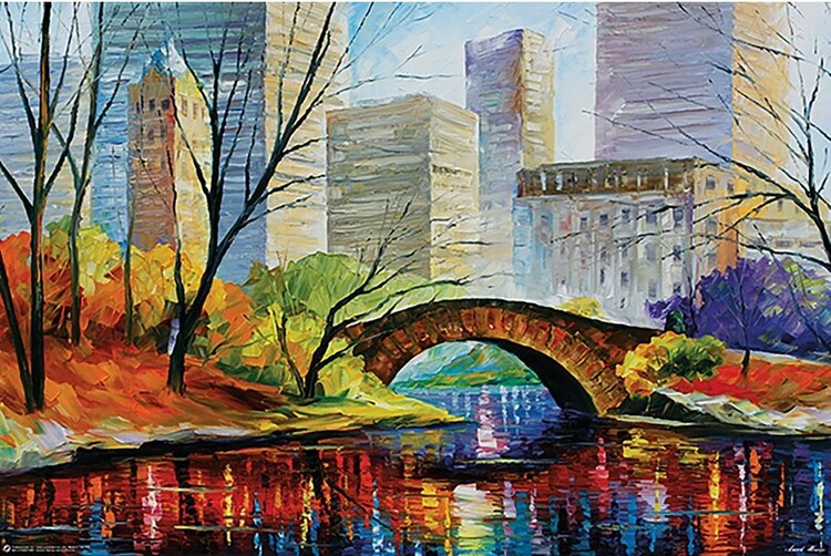 Leonid Afremov - Central Park New York Poster, Plakat, 91.5 × 61 cm