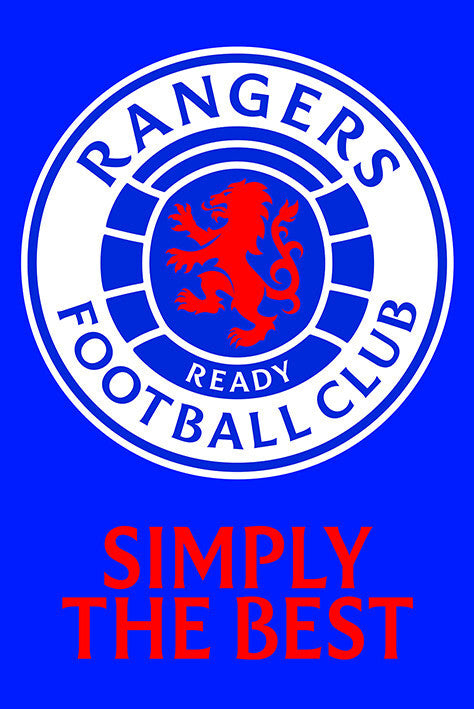 Rangers FC - Simply the Best Poster, Plakat, 61 × 91.5 cm