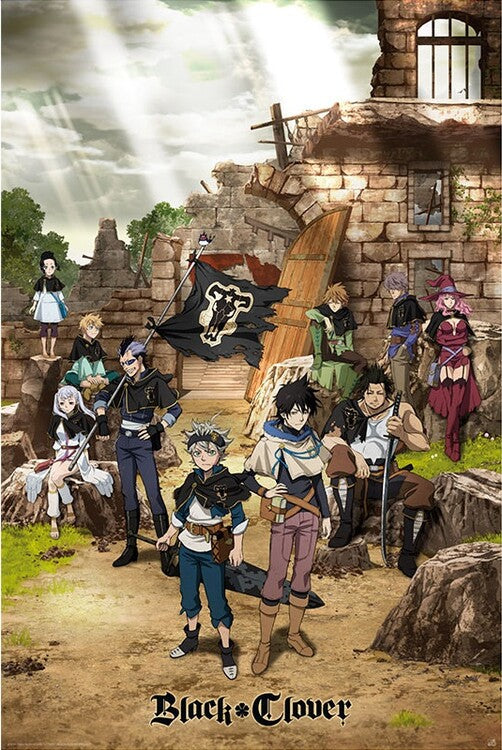 Black Clover - Black Bull squad & Yuno Poster, Plakat, 61 × 91.5 cm