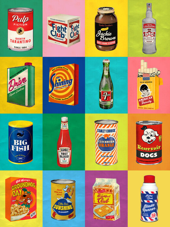 Leinwand Poster, Bilder 16 shots, Ads Libitum / David Redon, 60 × 80 cm