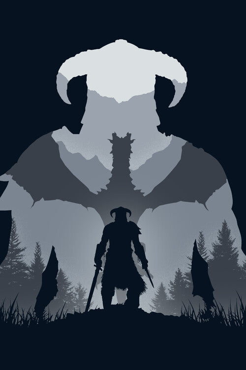 Leinwand Poster, Bilder Dragonborn, 60 × 90 cm