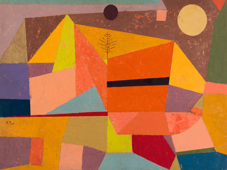 Joyful Mountain Landscape, Paul Klee Poster, Plakat, 40 × 30 cm