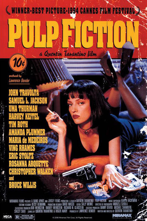 Pulp Fiction - Cover Poster, Plakat, 61 × 91.5 cm