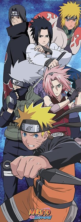 Naruto Shippuden - Group Poster, Plakat, 53 × 158 cm