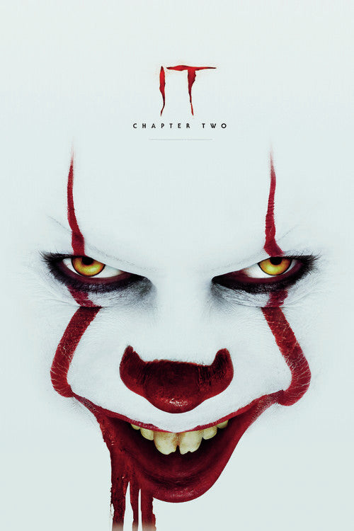 IT - Pennywise Face Poster, Plakat, 26.7 × 40 cm
