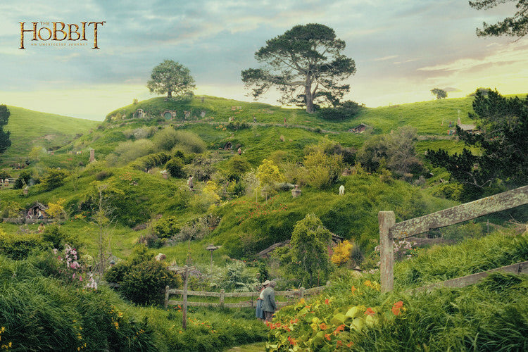 The Hobbit - Hobbiton Poster, Plakat, 40 × 26.7 cm