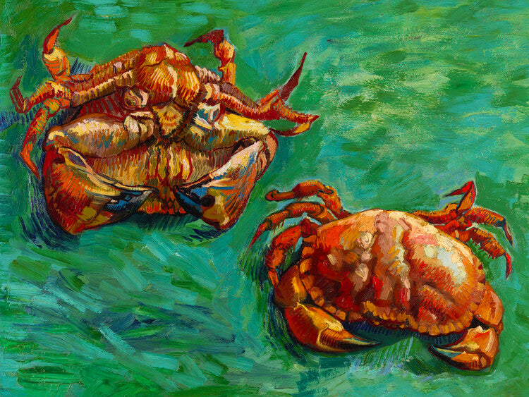 Two Crabs (1889), Vincent van Gogh Poster, Plakat, 40 × 30 cm