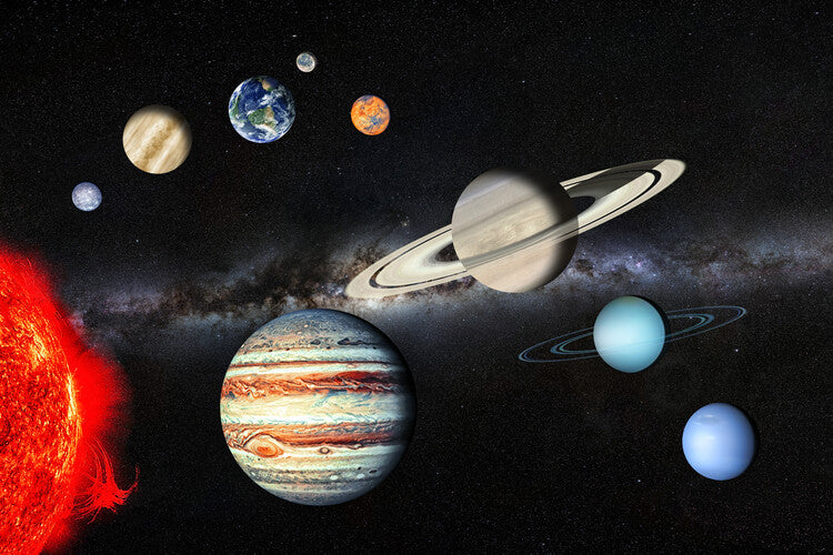 Leinwand Poster, Bilder Solar System, 90 × 60 cm