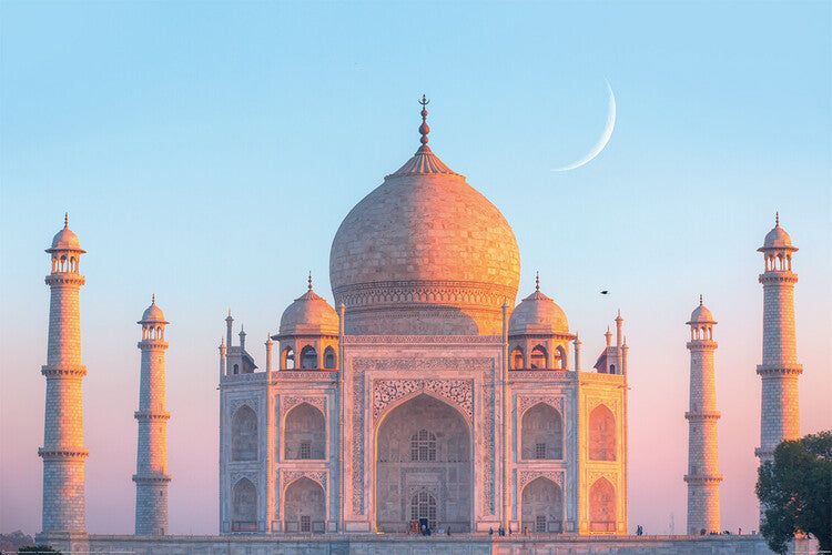 Taj Mahal - Sunset Poster, Plakat, 120 × 80 cm