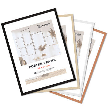 Rahmen für Poster 45×60 cm, Schwarz – Plastik