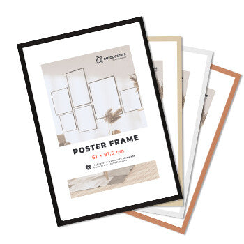 Rahmen für Poster 61×91,5 cm, Weiß – Aluminium