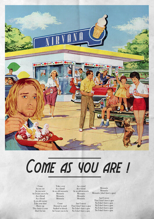 Nirvana Poster, Plakat, 40 × 60 cm