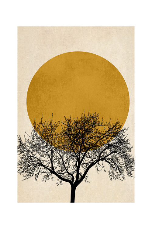 Kubistika - Winter morning Poster, Plakat, 40 × 60 cm