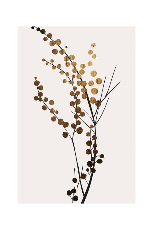 Kubistika - Golden branch Poster, Plakat, 40 × 60 cm