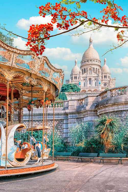 Leinwand Poster, Bilder Beautiful Montmartre, 60 × 90 cm