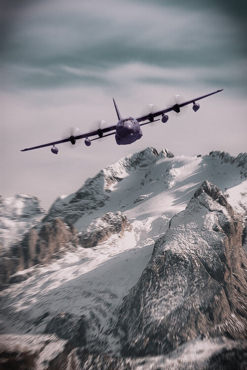Leinwand Poster, Bilder USAF Hercules, 60 × 90 cm