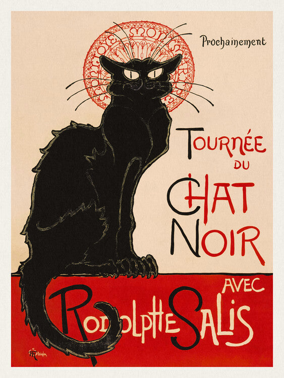 The Black Cat, Théophile Steinlen Poster, Plakat, 30 × 40 cm