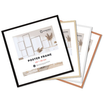 Rahmen für Poster 40×40 cm, Gold – Aluminium