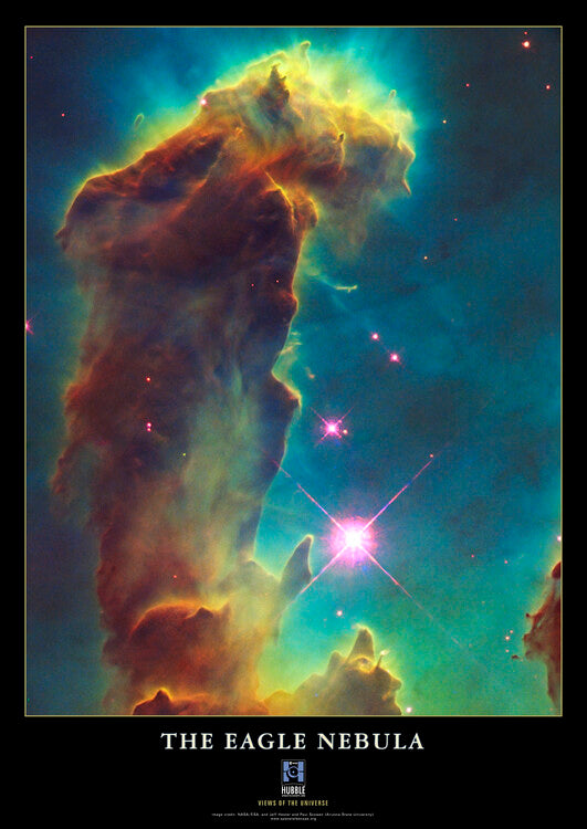 Leinwand Poster, Bilder The Eagle Nebula, Solar System, Space, Galaxy, Nasa, ESA, Hubble, 65 × 90 cm