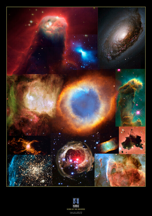 Leinwand Poster, Bilder Hubble Best Off, Solar System, Space, Galaxy, Nasa, ESA, Hubble, 65 × 90 cm