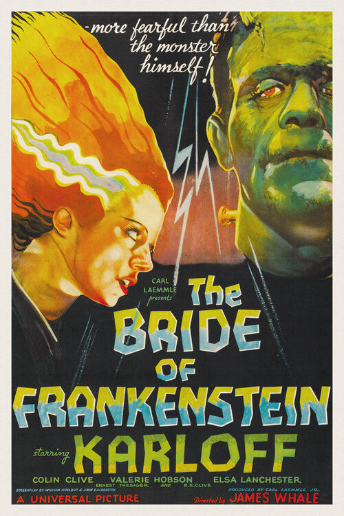 The Bride of Frankenstein Poster, Plakat, 26.7 × 40 cm