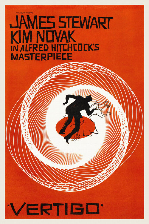 Vertigo, Alfred Hitchcock Poster, Plakat, 26.7 × 40 cm