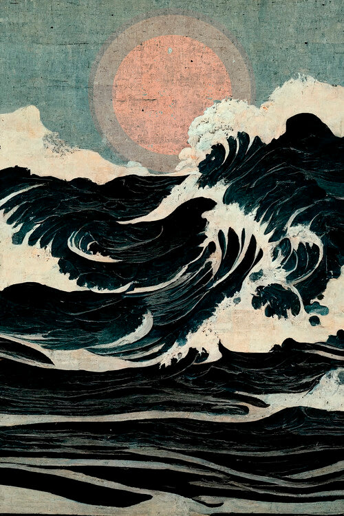 Leinwand Poster, Bilder Wild Waves, Treechild, 60 × 90 cm