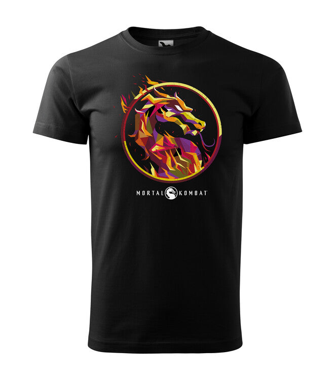 T-Shirt Mortal Kombat - Fire Logo, 3XL