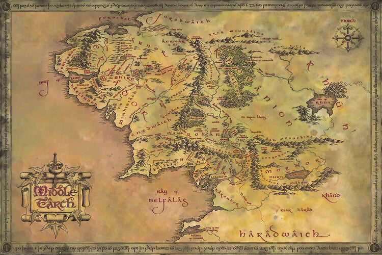 Der Herr der Ringe Poster, Plakat, 91.5 × 61 cm