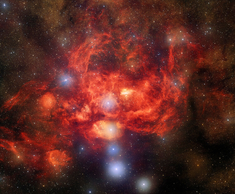 Leinwand Poster, Bilder Lobster Nebula NOIRLAB and Hubble Space Telescope, 80 × 65 cm