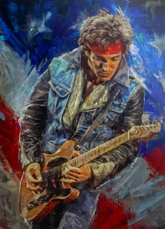 Leinwand Poster, Bilder Bruce #Springsteen American, 65 × 90 cm