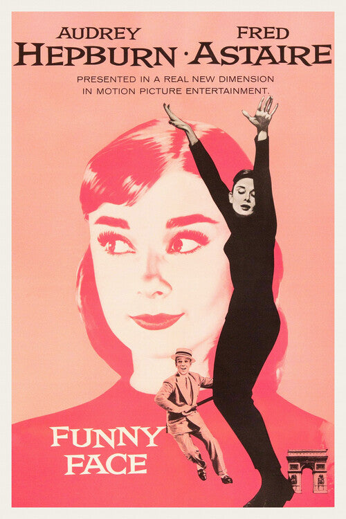 Funny Face / Audrey Hepburn & Fred Astaire Poster, Plakat, 26.7 × 40 cm