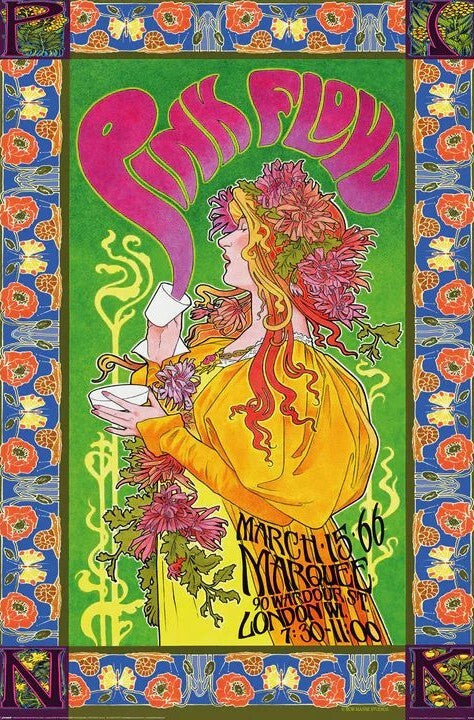Pink Floyd ‘66 Poster, Plakat, 61 × 91.5 cm